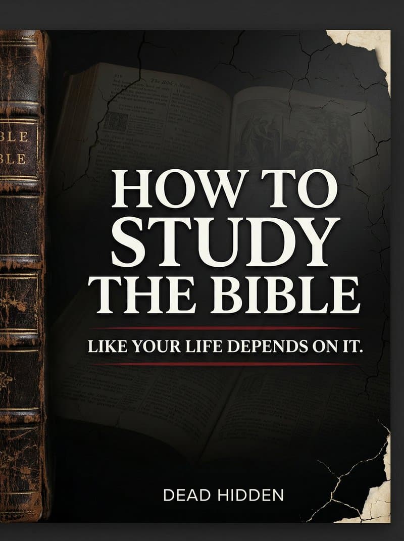 HOW TO STUDY THE BIBLE LIKE YOUR LIFE DEPENDS ON IT