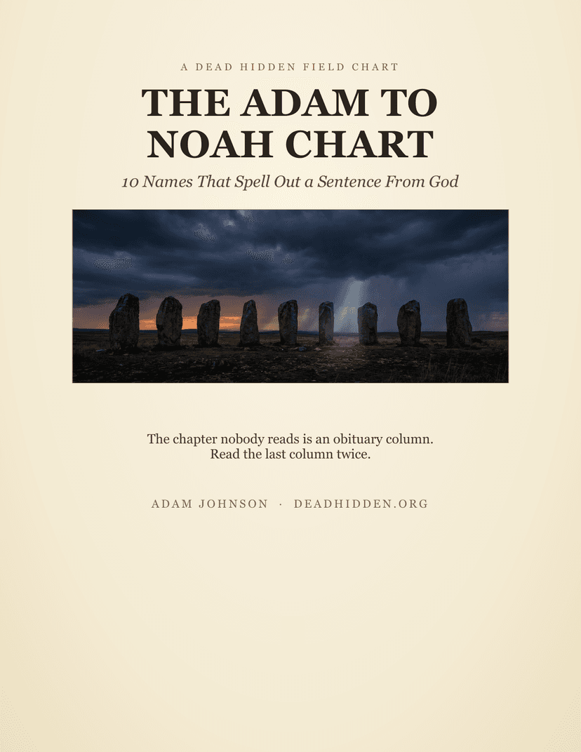 THE ADAM TO NOAH CHART cover